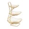 3 Tier Gold Countertop Fruit Basket for Kitchen Vegetable Fruits Basket Bowl Stand